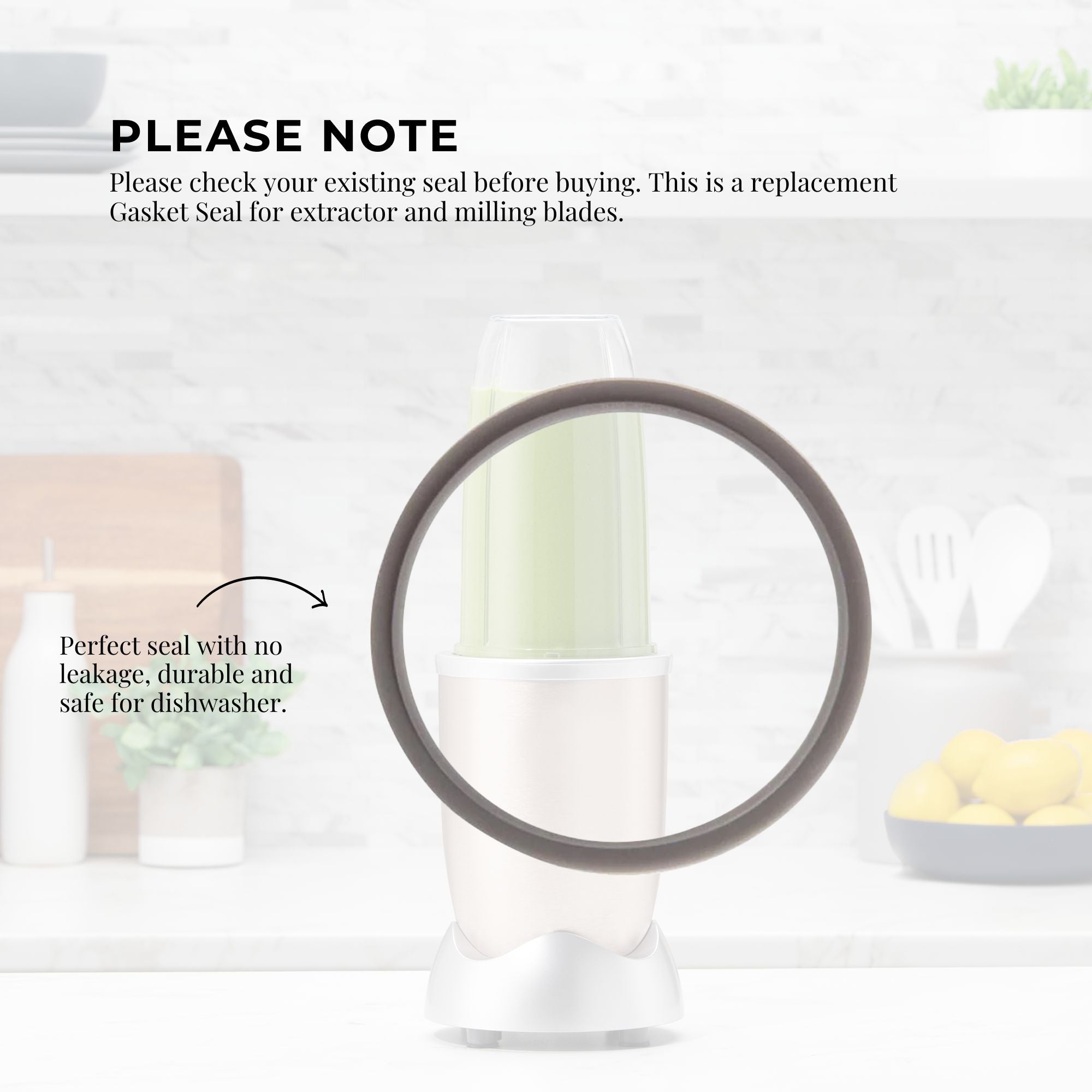 For Nutribullet Short Cup + Handheld Lip Ring + Grey Seal 900 and 600 Models V238-SUPDZ-16803416966