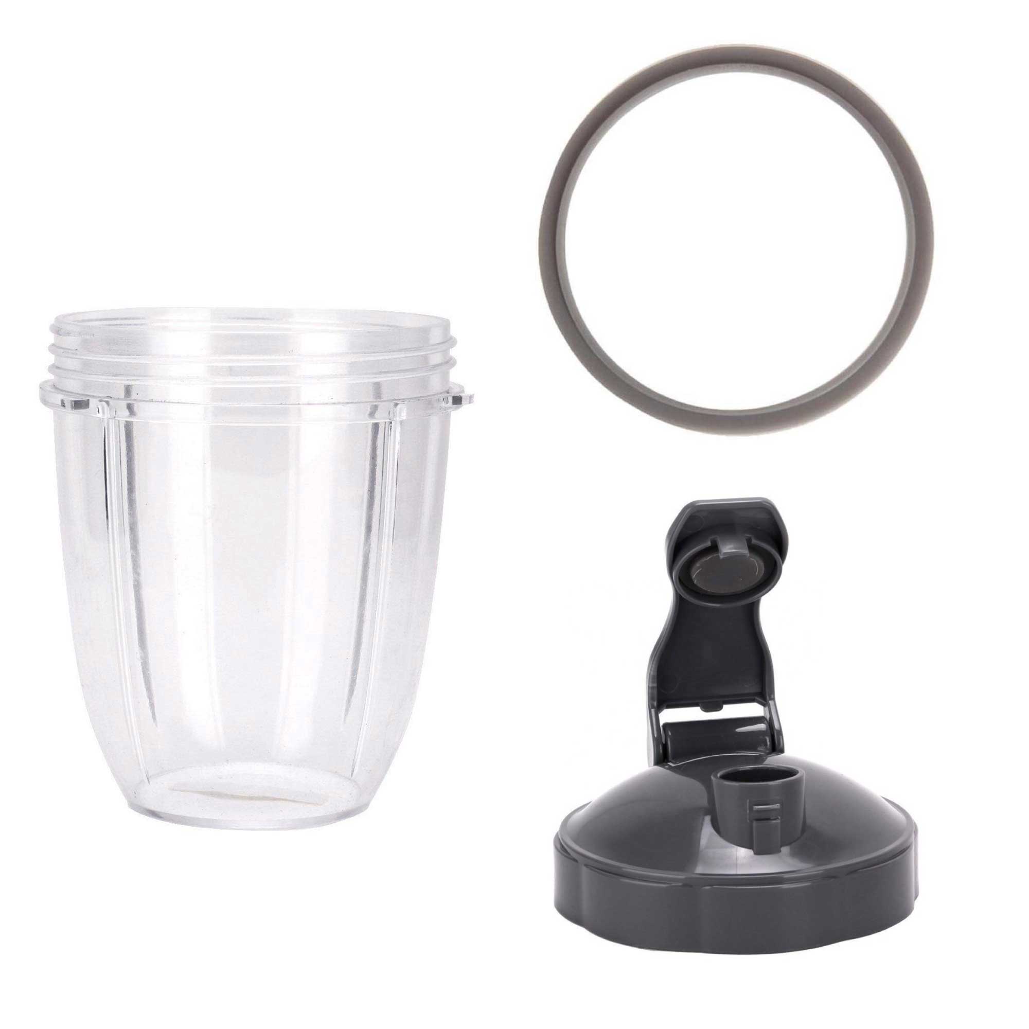 For Nutribullet Short Cup + Fliptop Lid + Grey Seal - For 900 and 600 Models V238-SUPDZ-16803423494
