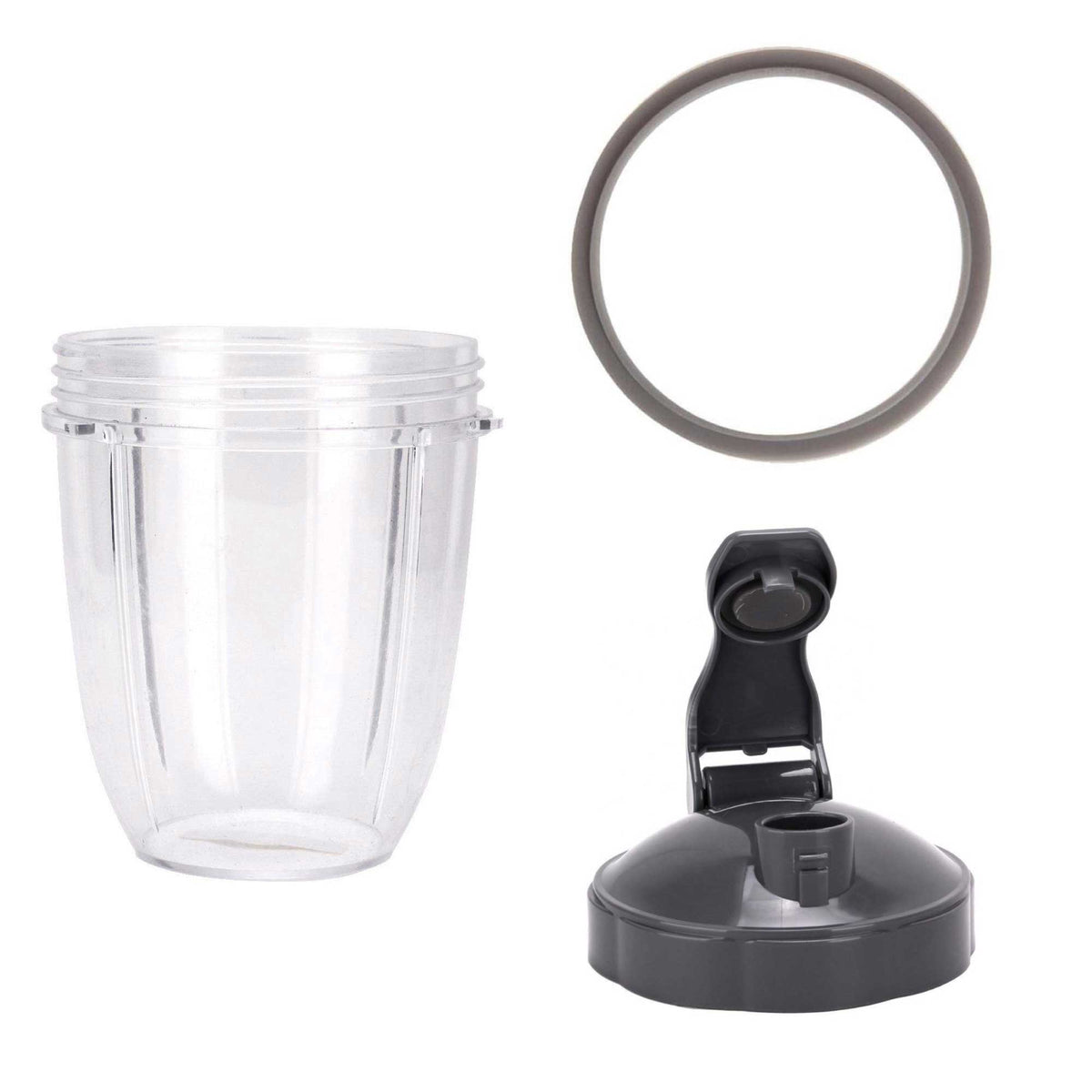 For Nutribullet Short Cup + Fliptop Lid + Grey Seal - For 900 and 600 Models V238-SUPDZ-16803423494