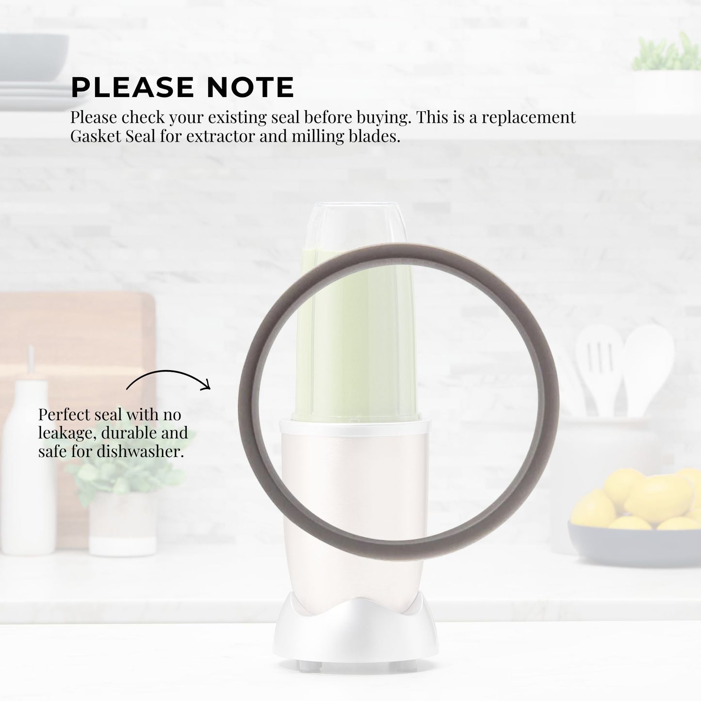 For Nutribullet Short Cup + Fliptop Lid + Grey Seal - For 900 and 600 Models V238-SUPDZ-16803423494