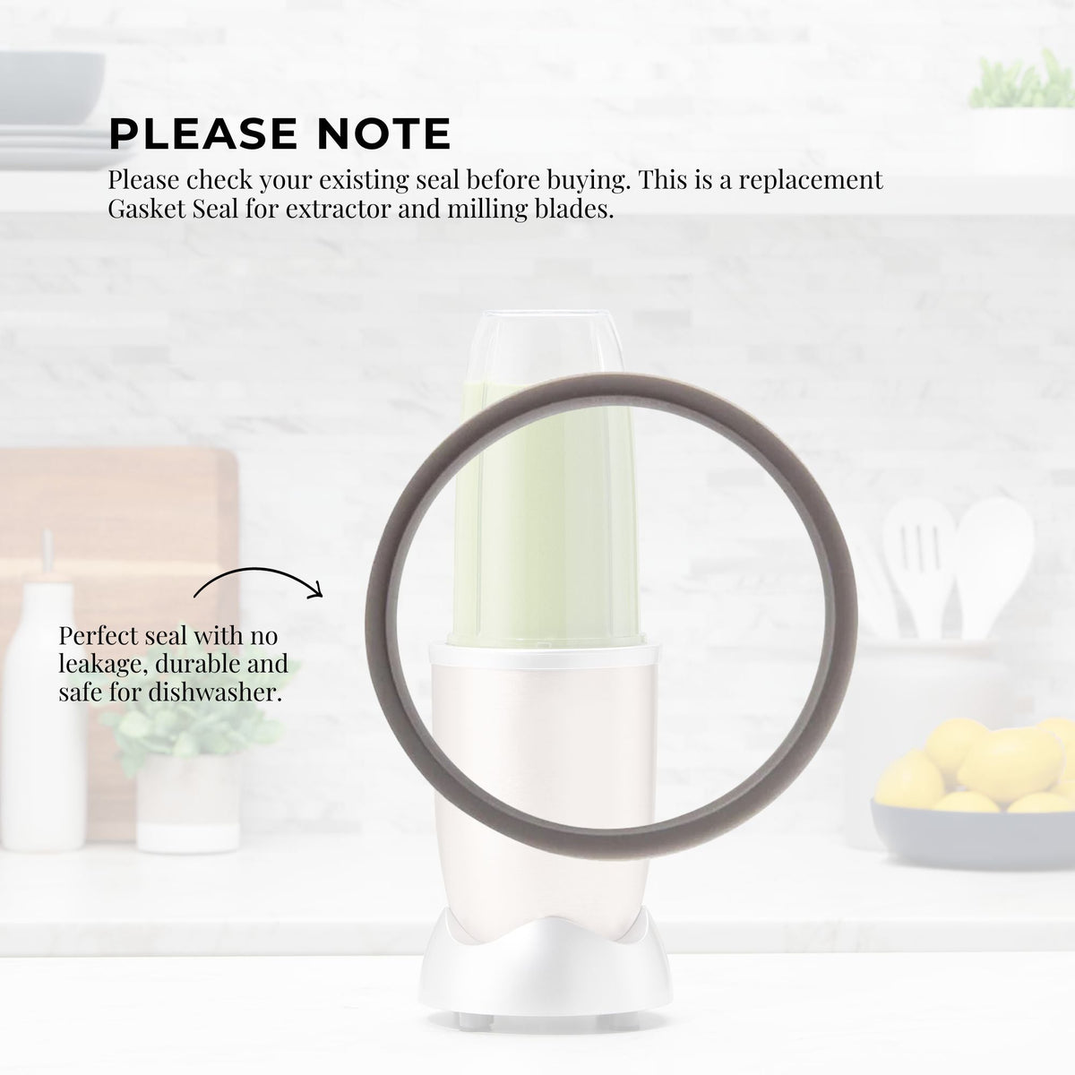 For Nutribullet Short Cup + Fliptop Lid + Grey Seal - For 900 and 600 Models V238-SUPDZ-16803423494