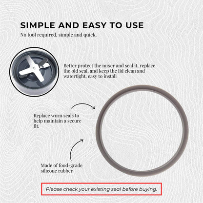 3x Grey Gasket Seal Ring Compatible with Nutribullet 600 900 1200W 90mm V238-SUPDZ-16803472582