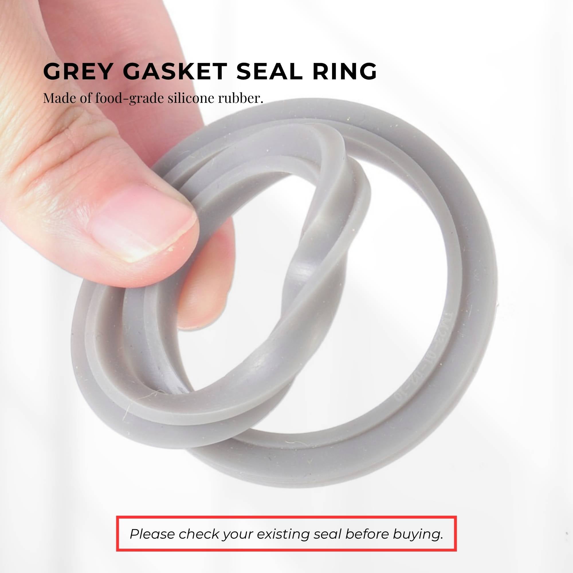 4x Grey Gasket Seal Ring Compatible with Nutribullet 600 900 1200W 90mm V238-SUPDZ-16803473030