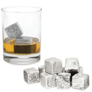 Whiskey Stones Ice Melts - 9 Reusable Natural Marble Chilling Scotch Rocks Cubes V238-SUPDZ-19337846325328