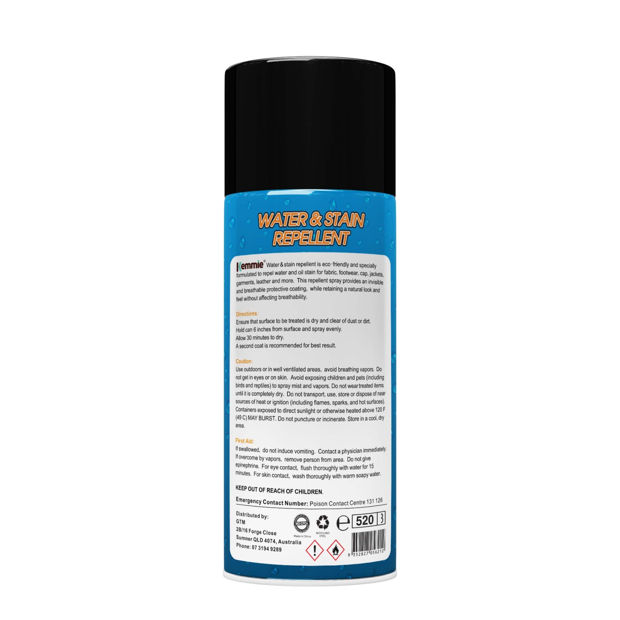 Kemmie 1x212g Water and Stain Repellent Spray for Shoes Suede Leather and Fabric V238-SUPDZ-19774686022