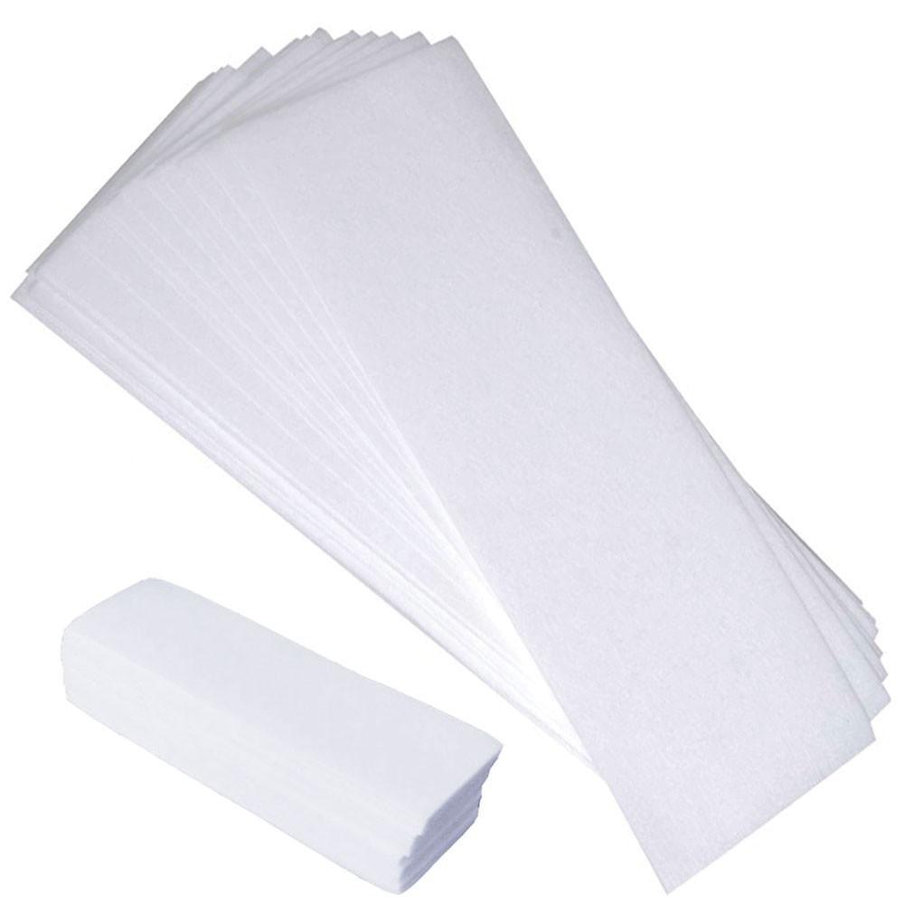 100x Pre-Cut Strips Pack - 70gsm Non Woven Disposable Cut Waxing Papers V238-SUPDZ-19774924230