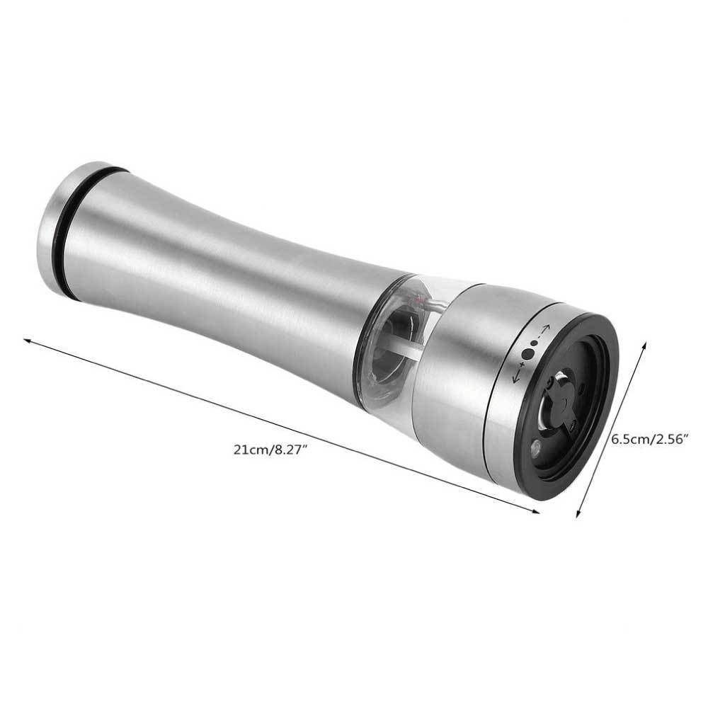 Electric Battery Salt or Pepper Grinder Adjustable Shakers Automatic Stainless Mill V238-SUPDZ-21138312462416
