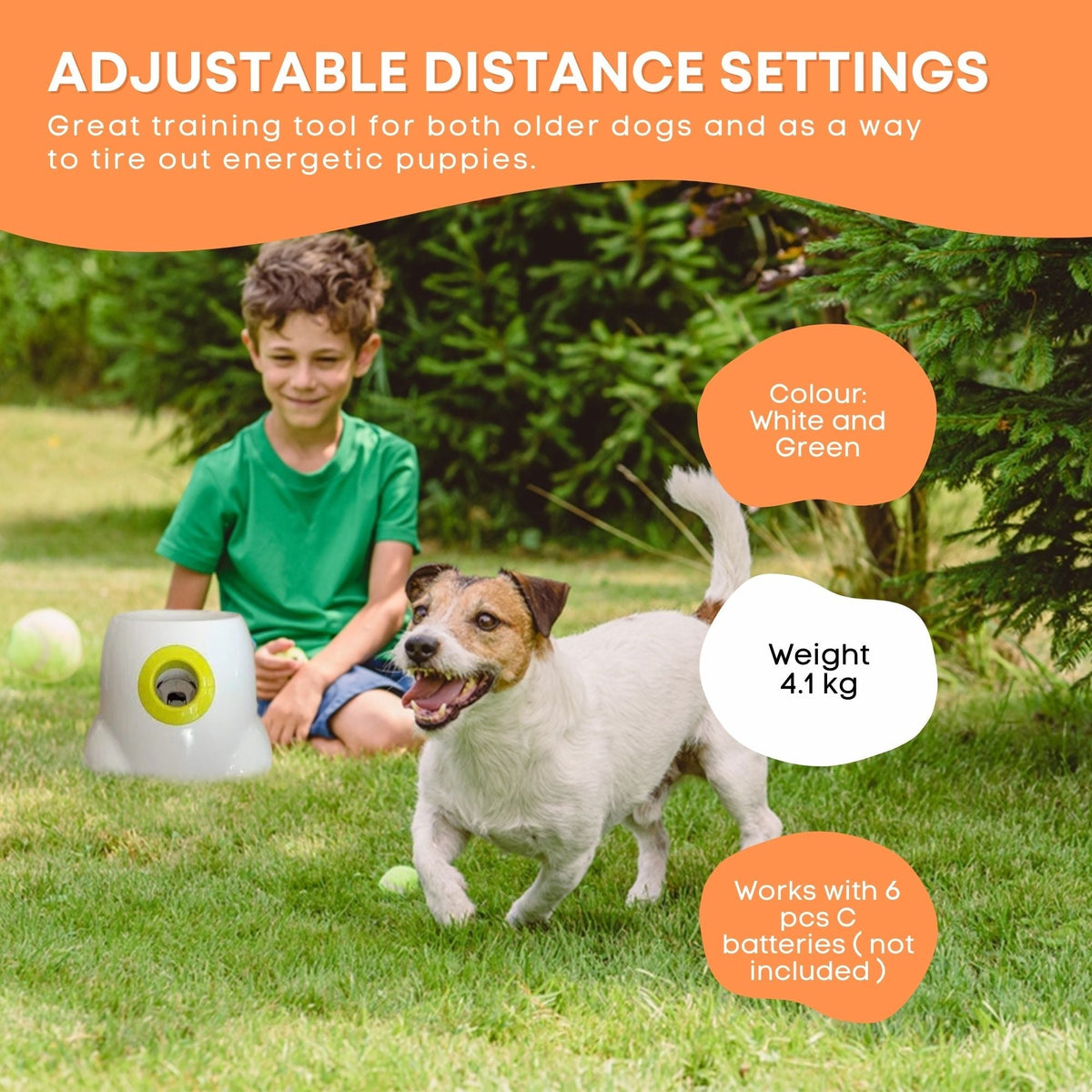 Hyper Fetch Maxi Dog Ball Thrower - Large Interactive Pet Toy Launcher V238-SUPDZ-21280026787920
