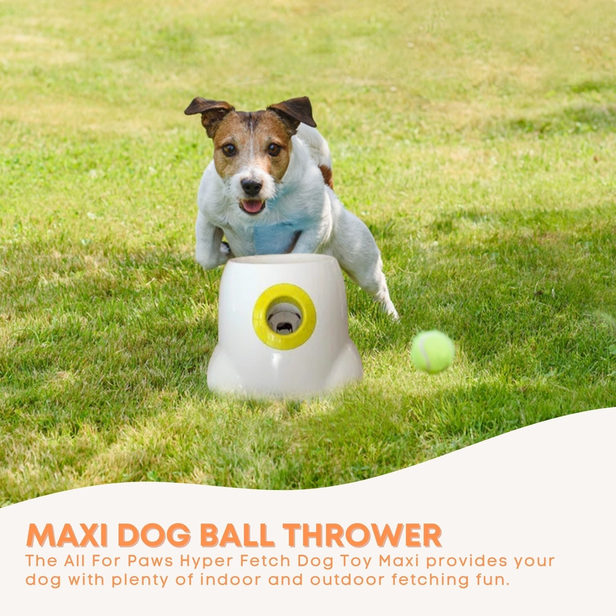 Hyper Fetch Maxi Dog Ball Thrower - Large Interactive Pet Toy Launcher V238-SUPDZ-21280026787920