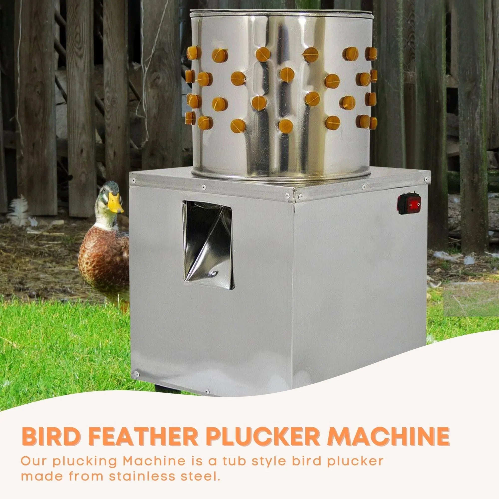 Rooster Farms 30cm Small Bird Feather Plucker Machine Quail Pigeon Defeathering V238-SUPDZ-21675264114768