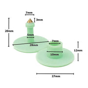 100x Cattle Ear Tags Set - Round Green Blank Pig Sheep Goat Cow Livestock Label V238-SUPDZ-21828801855568