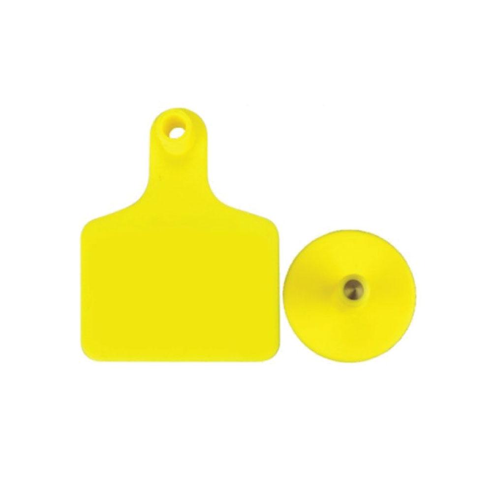100x Cattle Ear Tags 5x4cm Set - Small Yellow Blank Sheep Pig Livestock Label V238-SUPDZ-21828971495504