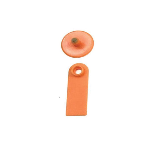 100x Cattle Ear Tags 5x2cm Set - Mini Orange Blank Pig Goat Livestock Label V238-SUPDZ-21829039751248