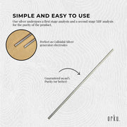2x 7" Silver Rods 12 Gauge 99.99% High Purity Fine Soft Wire Colloidal Electrode V238-SUPDZ-21896490614864