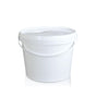 Kitchee Bulk 10x 2L Plastic Buckets + Lids - Empty White With Handle Small Pail V238-SUPDZ-21934186889296