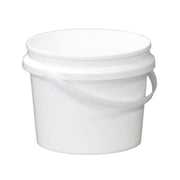 Kitchee Bulk 10x 2L Plastic Buckets + Lids - Empty White With Handle Small Pail V238-SUPDZ-21934186889296