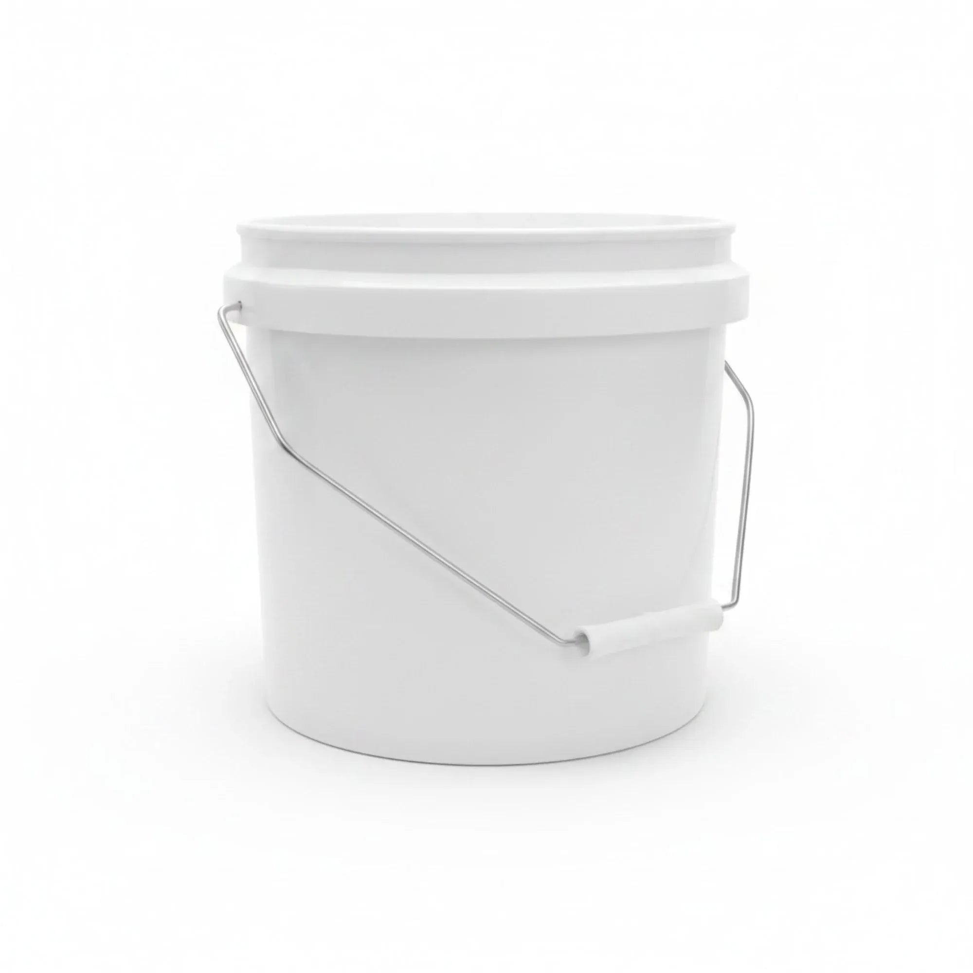Kitchee Bulk 10x 10L Plastic Buckets + Lids - Empty White With Handle Large Pail V238-SUPDZ-21934188101712