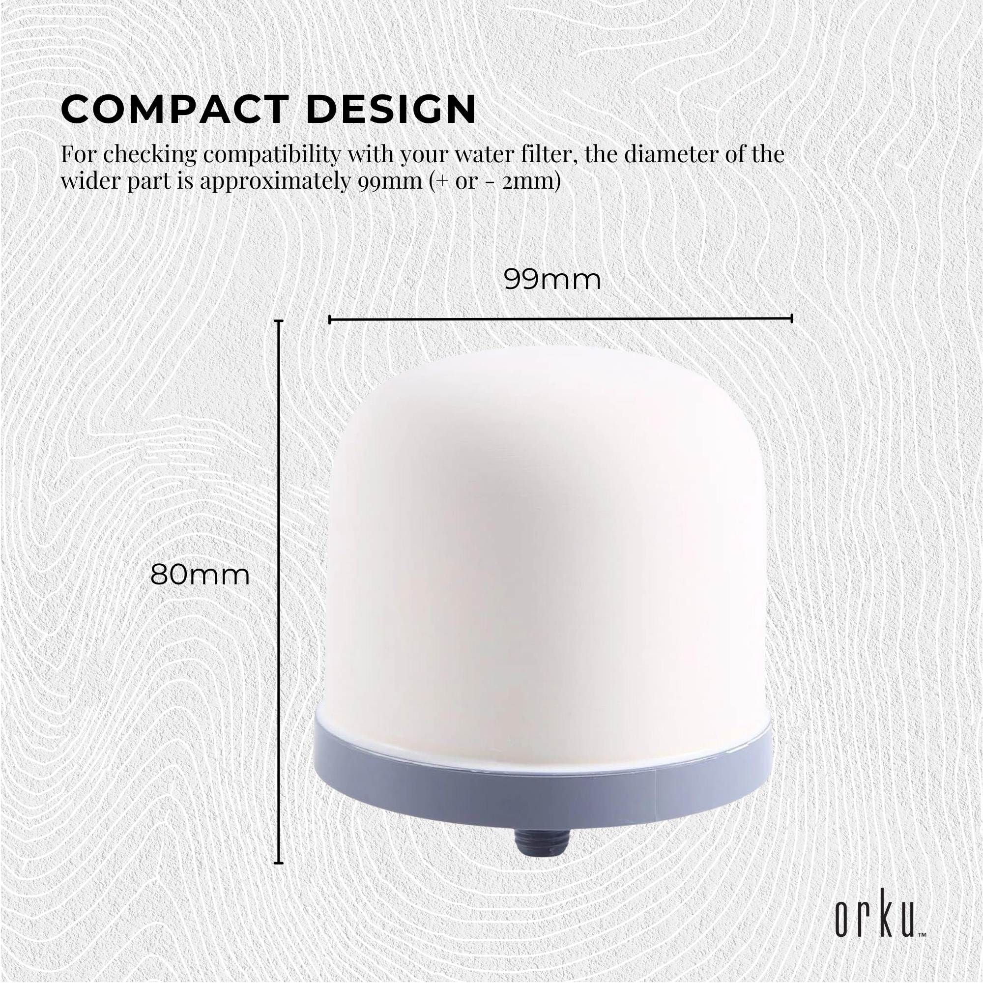 Orku Ceramic Dome Filter Cartridge Replacement for 8-Stage Benchtop Systems V238-SUPDZ-23228234758
