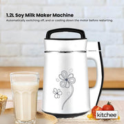 Kitchee 1.2L Electric Soy Bean Milk Maker Machine - Automatic Almond Nut Blender V238-SUPDZ-23901946502
