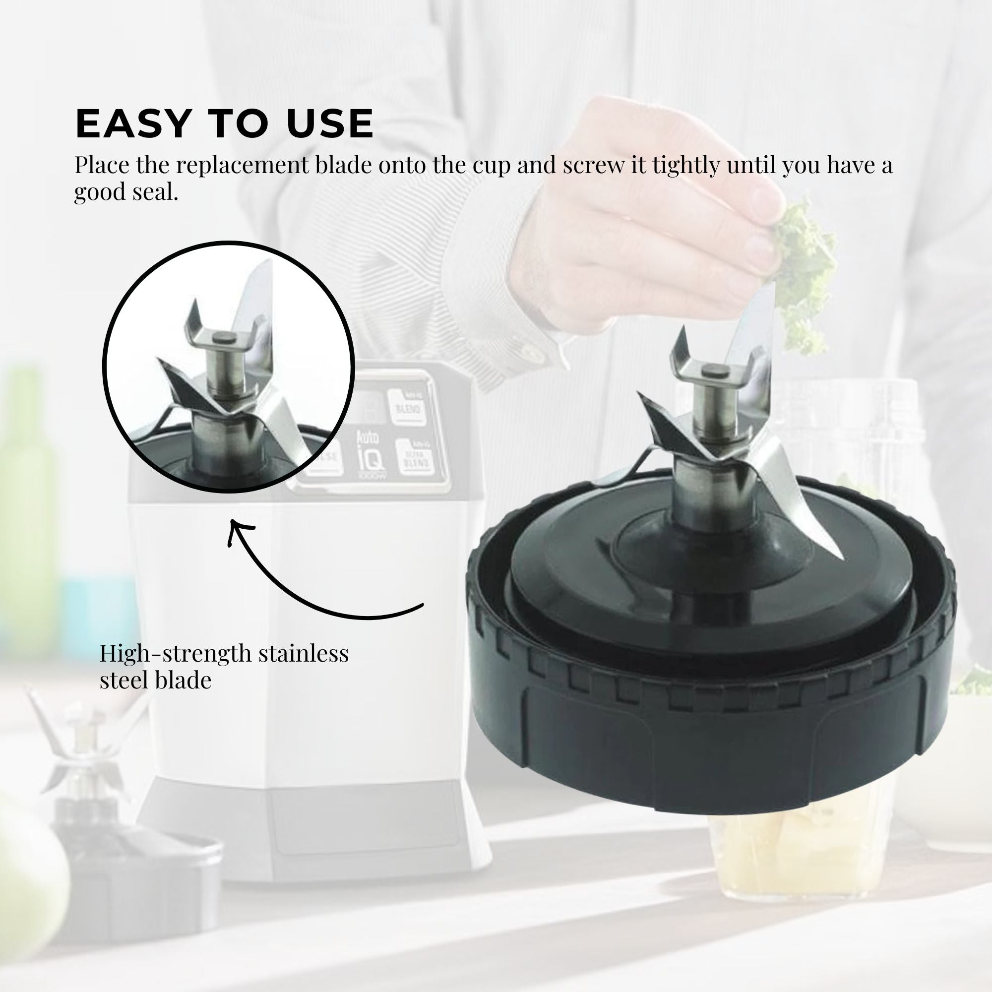 For Nutri Ninja Extractor Blade - 6 Fin Connection Replacement Blender Parts V238-SUPDZ-24317182342