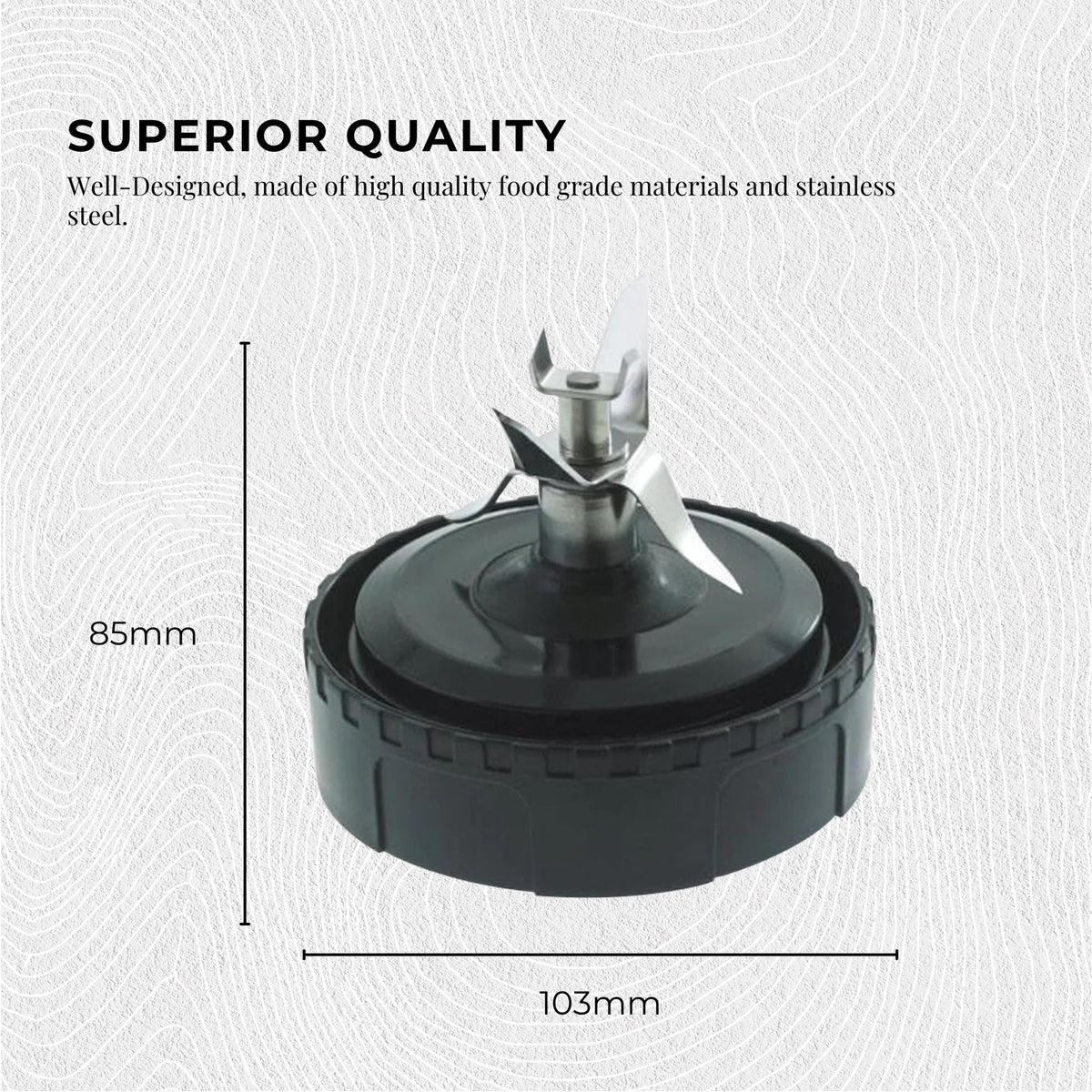 For Nutri Ninja Extractor Blade - 7 Fin Connection Replacement Blender Parts V238-SUPDZ-24979726662
