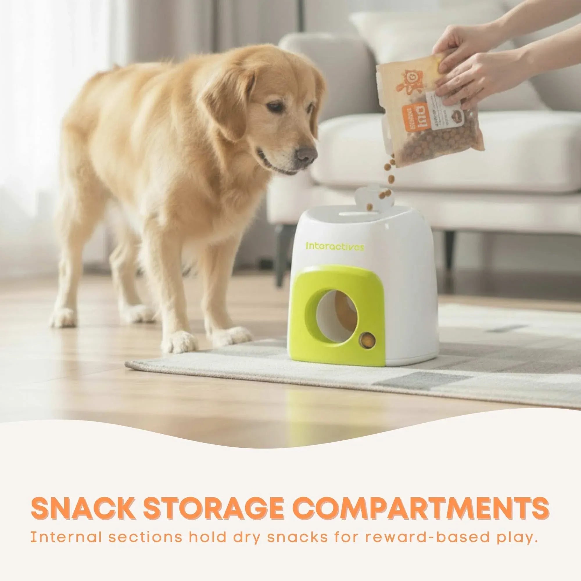 AFP Interactive Treat Reward Dog Toy - Enrichment Play Ball Drop Snack Dispenser V238-SUPDZ-25705390470