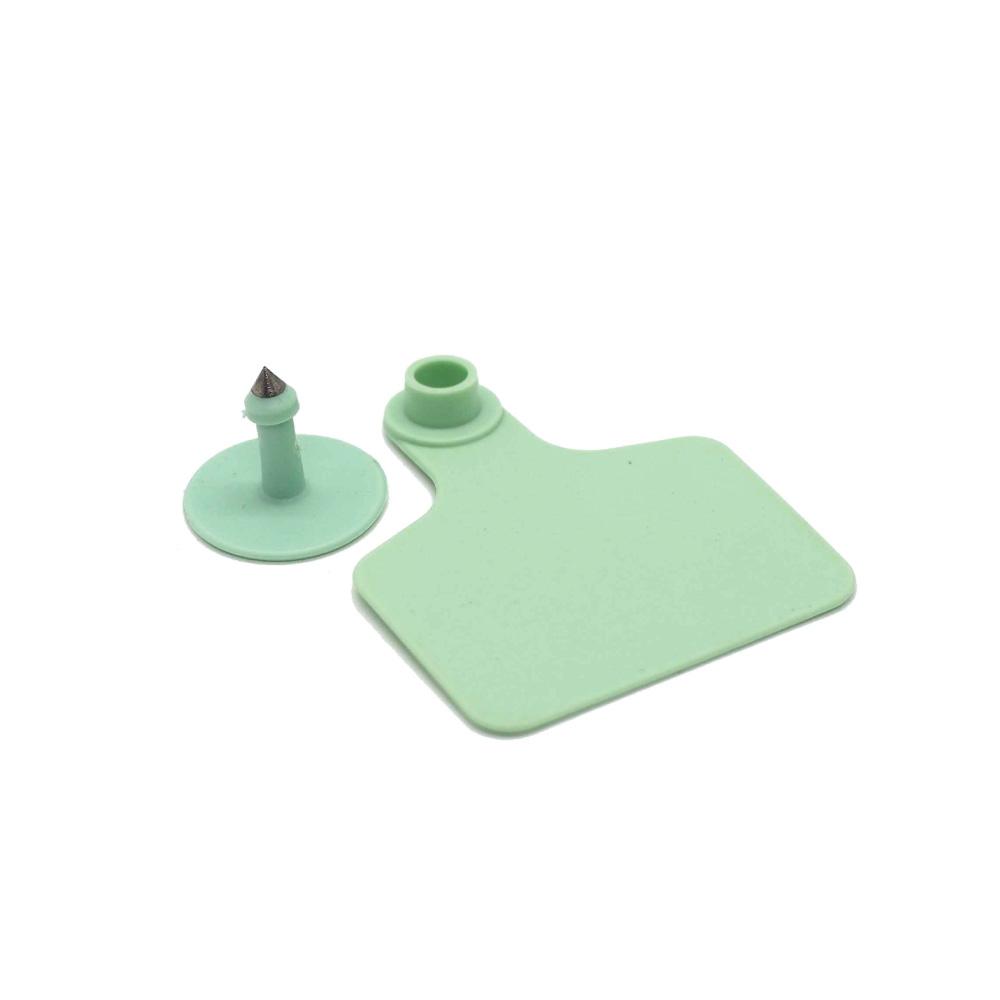 100x Cattle Ear Tags 5x4cm Set - Small Green Blank Sheep Pig Livestock Label V238-SUPDZ-28211673071696