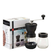 Coffee Bean Grinder - Manual Hand Stainless Ceramic Burr Core Glass Jar Nut Mill V238-SUPDZ-28219838398544