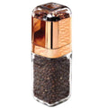 Orku Single Salt or Pepper Grinder 180ml - Glass Manual Mill with Rose Gold Lid V238-SUPDZ-28247827284048