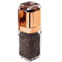 Orku Single Salt or Pepper Grinder 180ml - Glass Manual Mill with Rose Gold Lid V238-SUPDZ-28247827284048