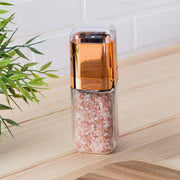 Orku Single Salt or Pepper Grinder 180ml - Glass Manual Mill with Rose Gold Lid V238-SUPDZ-28247827284048