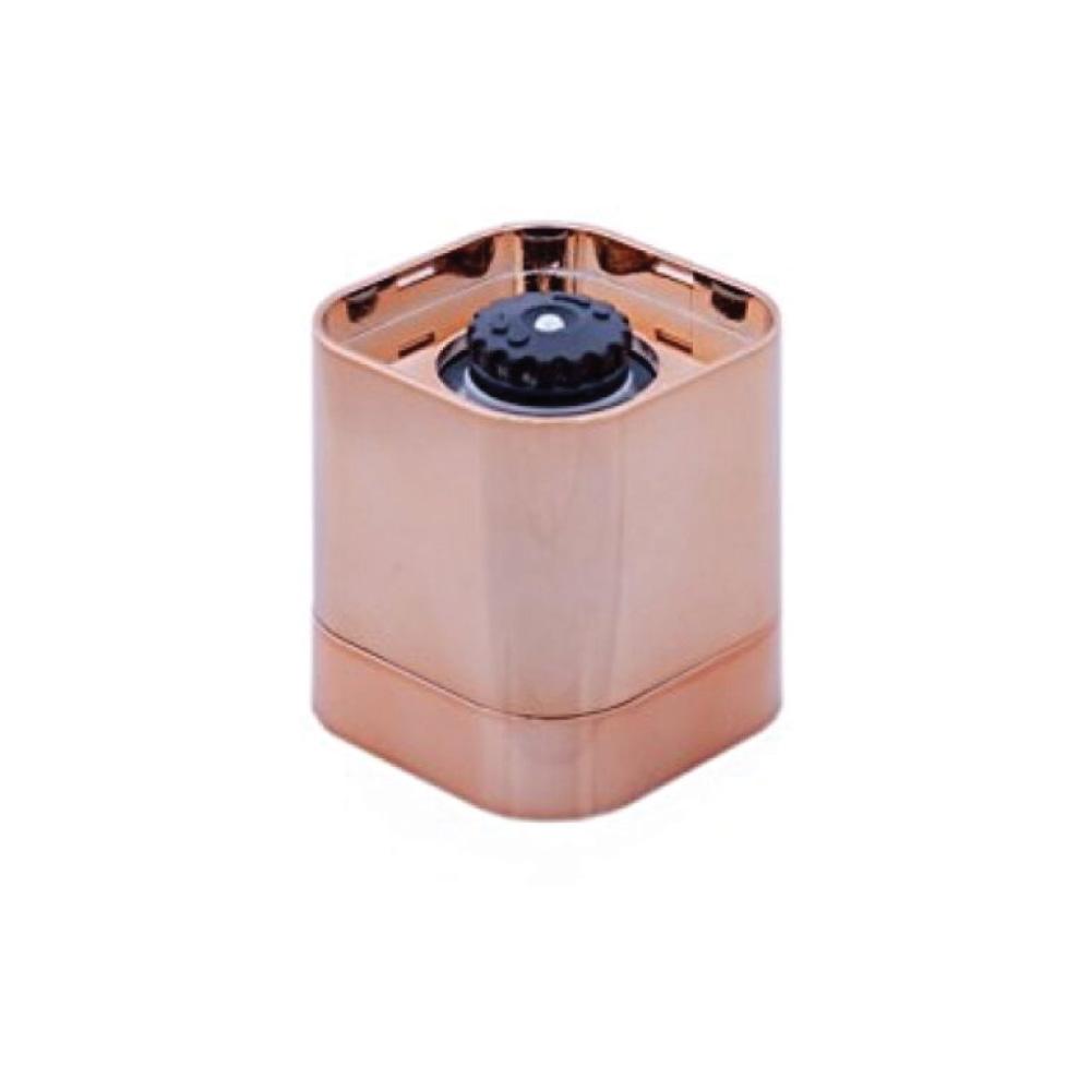 Orku Single Salt or Pepper Grinder 180ml - Glass Manual Mill with Rose Gold Lid V238-SUPDZ-28247827284048