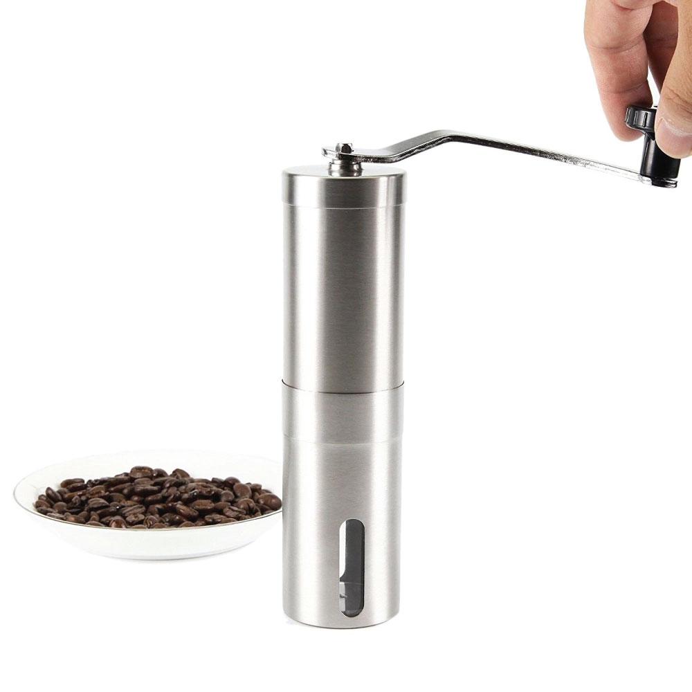 Coffee Bean Grinder - Stainless Steel Ceramic Burr Manual Hand Crank Nut Mill V238-SUPDZ-28248153325648