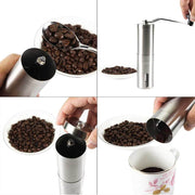 Coffee Bean Grinder - Stainless Steel Ceramic Burr Manual Hand Crank Nut Mill V238-SUPDZ-28248153325648