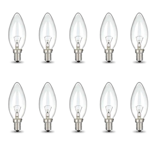 Bulk 10x E14 40W 220-240V Light Bulbs - C35 Candle Globe For Himalayan Salt Lamp V238-SUPDZ-28248576294992