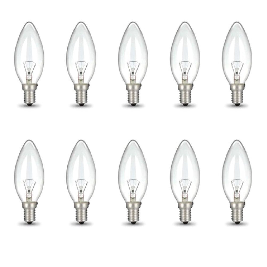 Bulk 10x E14 40W 220-240V Light Bulbs - C35 Candle Globe For Himalayan Salt Lamp V238-SUPDZ-28248576294992