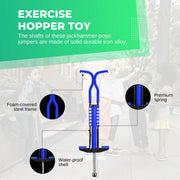 Social Hike Blue Pogo Stick - Kids Jumping Jackhammer Exercise Hopper Toy V238-SUPDZ-28304648437840