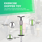 Social Hike Green Pogo Stick - Kids Jumping Jackhammer Exercise Hopper Toy V238-SUPDZ-28304776101968