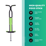Social Hike Green Pogo Stick - Kids Jumping Jackhammer Exercise Hopper Toy V238-SUPDZ-28304776101968