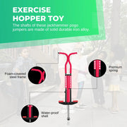 Social Hike Red Pogo Stick - Kids Jumping Jackhammer Exercise Hopper Toy V238-SUPDZ-28304818405456