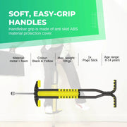Social Hike Yellow Pogo Stick - Kids Jumping Jackhammer Exercise Hopper Toy V238-SUPDZ-28304910516304