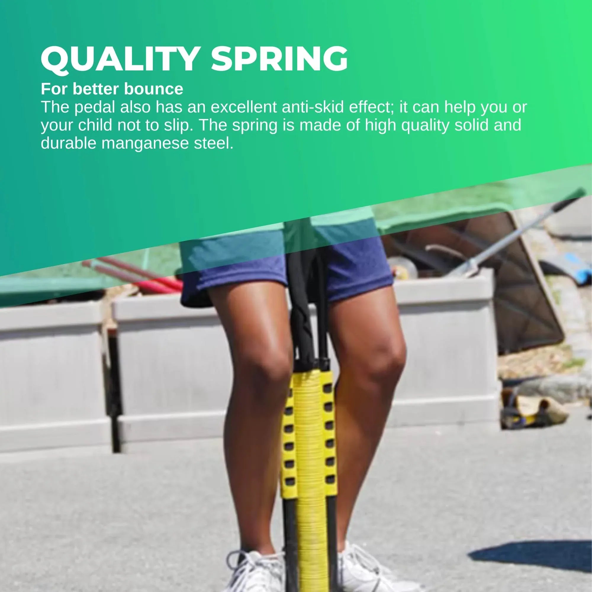 Social Hike Yellow Pogo Stick - Kids Jumping Jackhammer Exercise Hopper Toy V238-SUPDZ-28304910516304