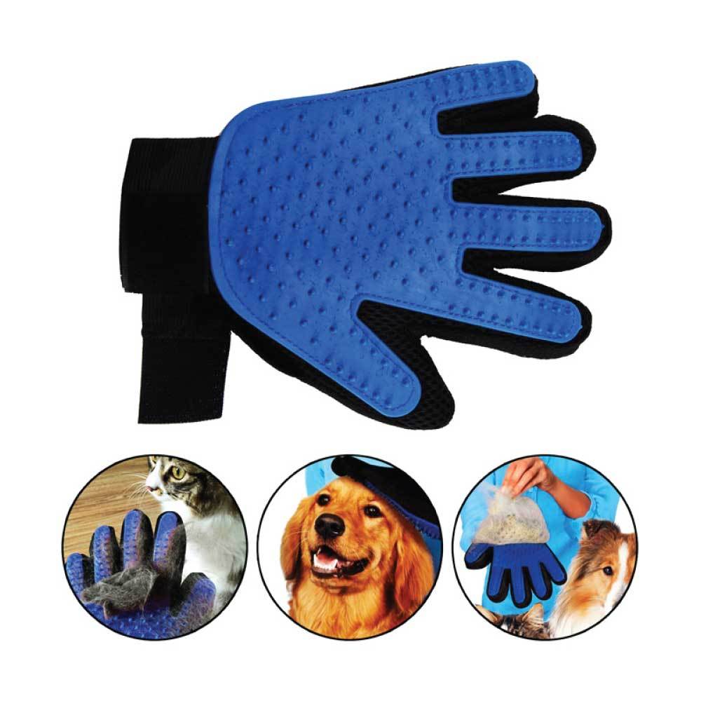 2in1 Pet Deshedding and Massage Glove - Dog or Cat Hair Grooming Right Hand Mitt V238-SUPDZ-28528368910416