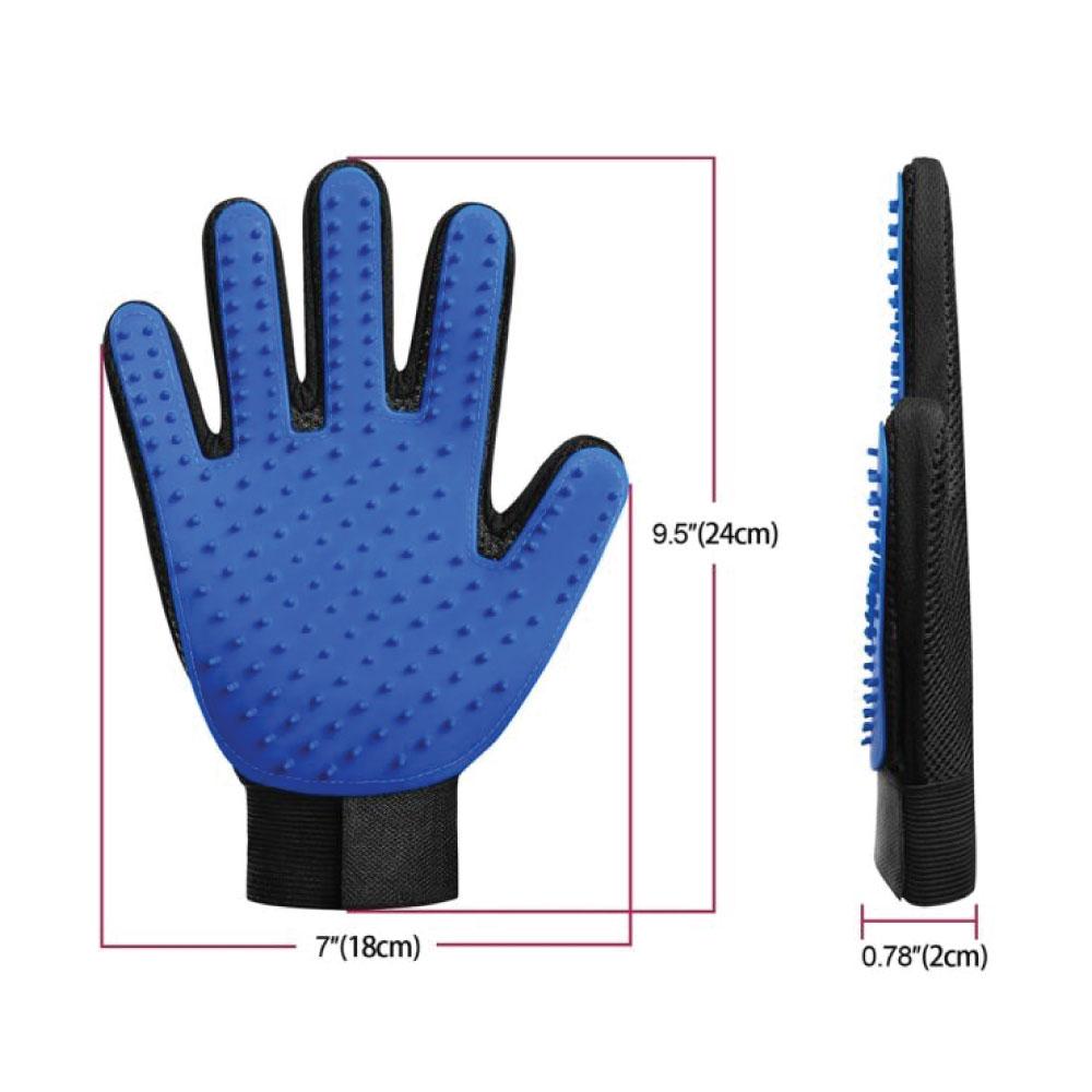 2in1 Pet Deshedding and Massage Glove - Dog or Cat Hair Grooming Right Hand Mitt V238-SUPDZ-28528368910416