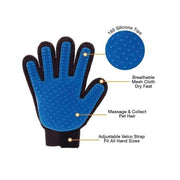 2in1 Pet Deshedding and Massage Glove - Dog or Cat Hair Grooming Right Hand Mitt V238-SUPDZ-28528368910416