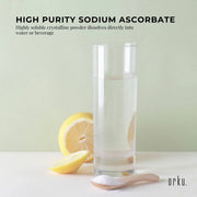 Orku 100g Sodium Ascorbate - High Purity Soluble Crystalline Powder Ingredient V238-SUPDZ-28645548163152