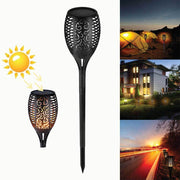 96 LED Bulbs Torch Solar Garden Outdoor Flame Dancing Flickering Light Auto Lamp V238-SUPDZ-28681375055952