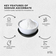 Orku 1.2Kg Sodium Ascorbate Tub - High Purity Soluble Crystalline Powder V238-SUPDZ-28715134943312