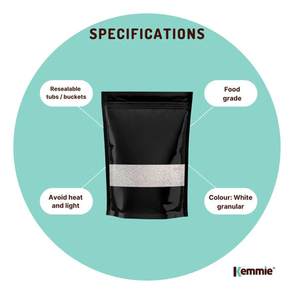 Kemmie 50g Potassium Sorbate Food Grade Granules Preservative E202 Cosmetic Brew V238-SUPDZ-28715321786448