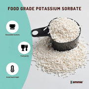 Kemmie 500g Potassium Sorbate Food Grade Granules Tub Preservative E202 Cosmetic V238-SUPDZ-28716269699152